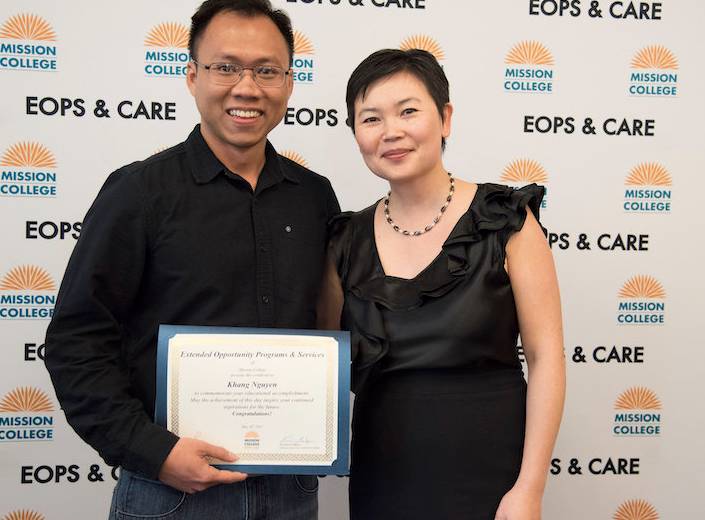 Theresa Tran at an EOPS celebration.