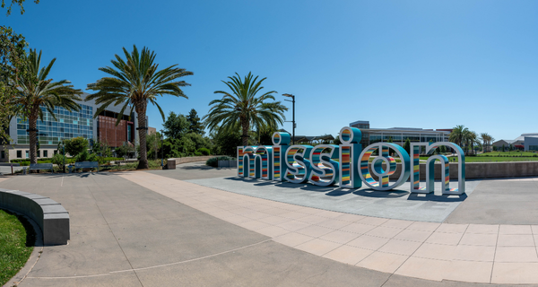 Sign inside of campus