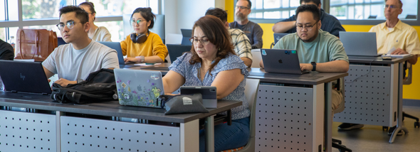 Students in a classroom