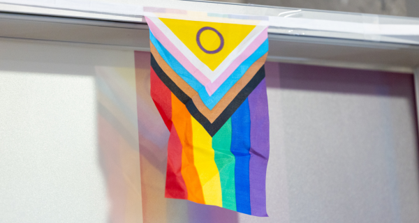 A Progress Pride flag